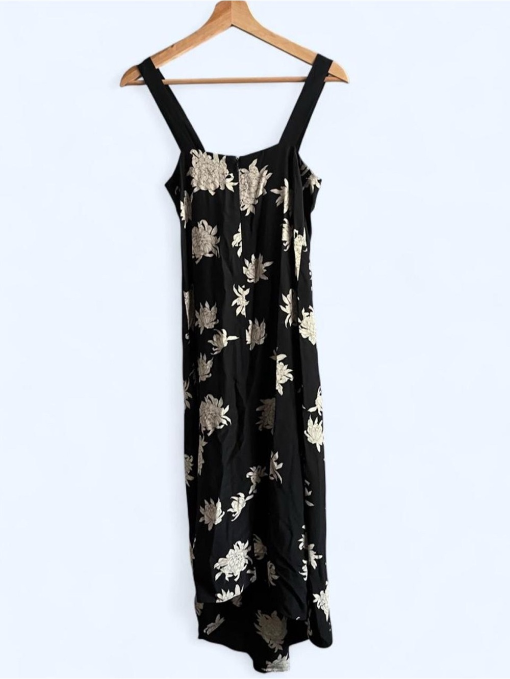 Vince Navy Maxi Dress with Floral Print